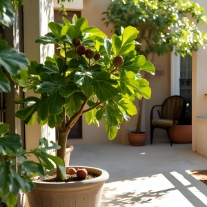 Higuera frutal en jardinera